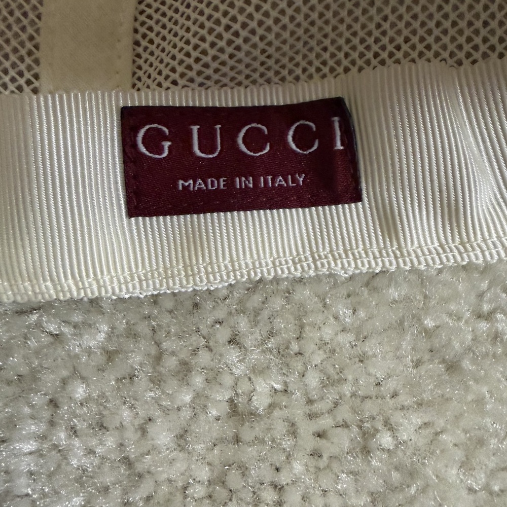 🔥 Gucci GG Monogram Mesh Trucker Hat – Light Blue 🔥 - Picture 4 of 5